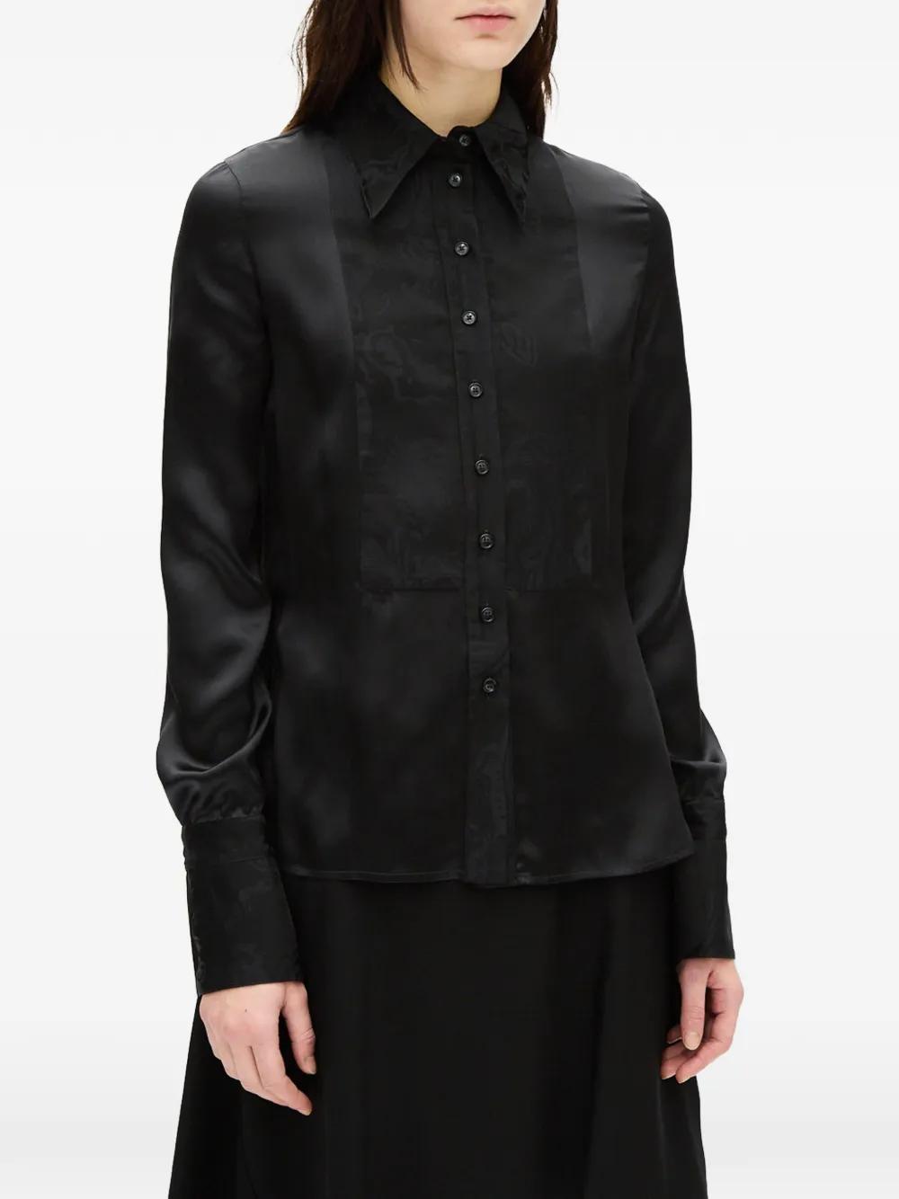 ANN DEMEULEMEESTER ブラウス シャツ　ブラック レディース Ann Demeulemeester シャツ | オンラインセールは最大39