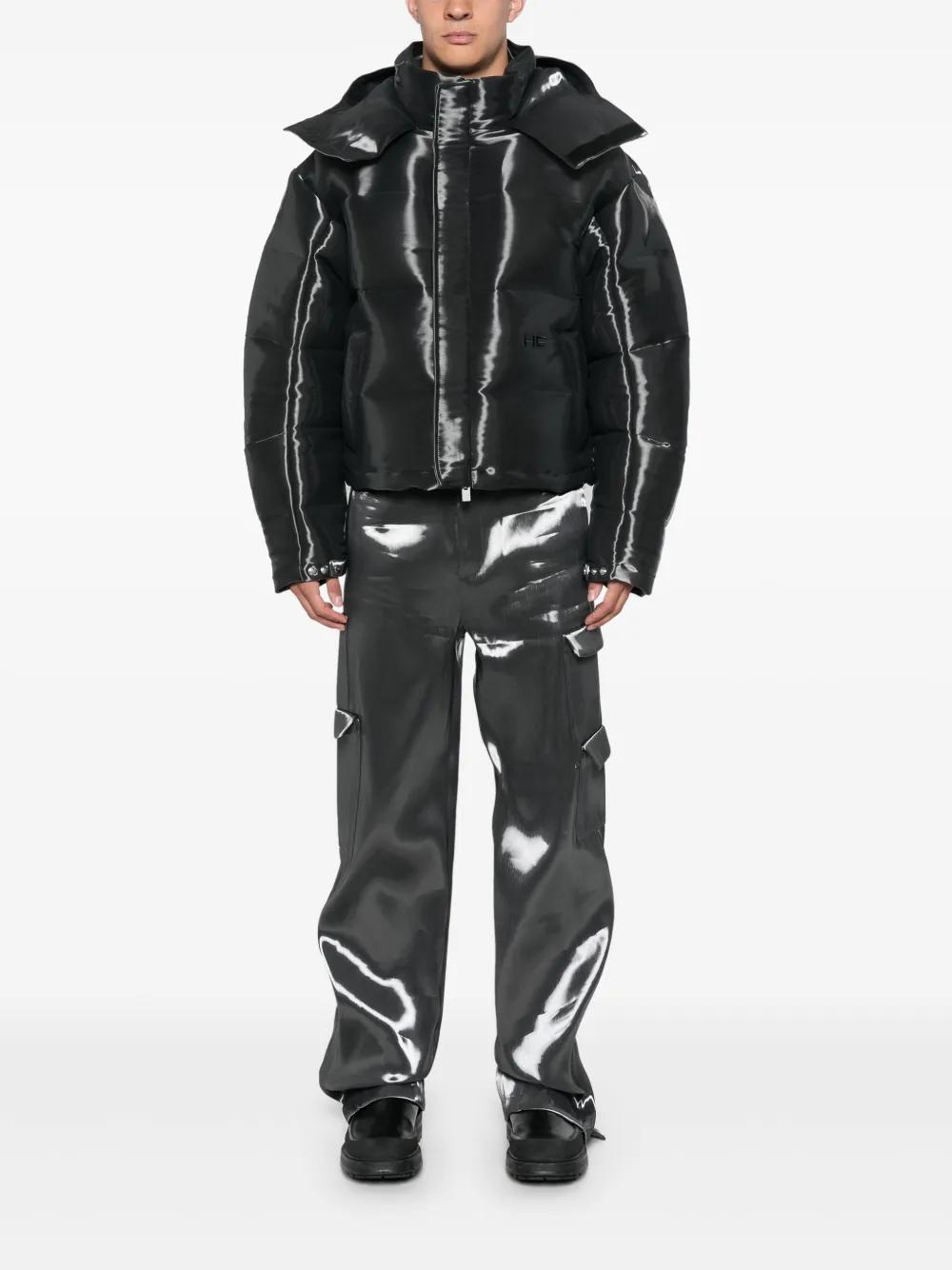 HELIOT EMIL Liquid-Metal Down Jacket in Black for Men | Lyst HELIOT EMIL Liquid-Metal Down Jacket in Black for Men | Lyst