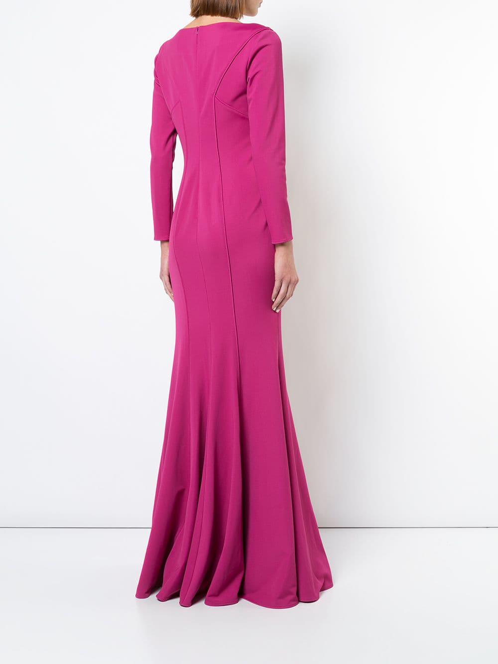 zac posen pink gown