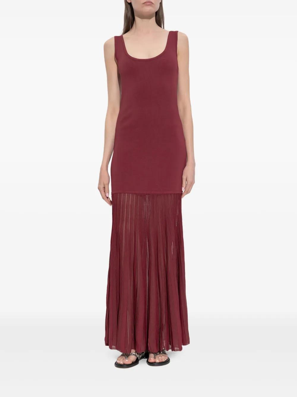 オールインワン・サロペット Michael Kors Pleated Maxi Dress With High Neckline Pleated Georgette Maxi Dress | Michael Kors [US]