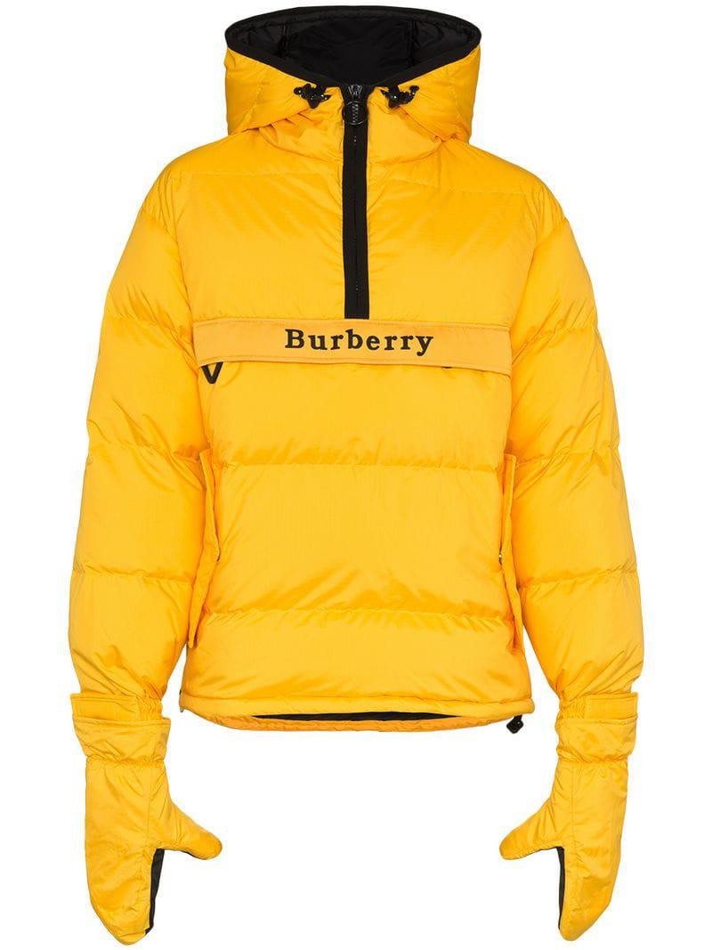yellow burberry jacket