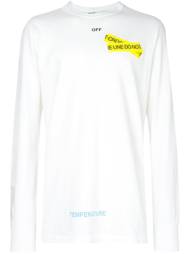 off white temperature sweatshirt