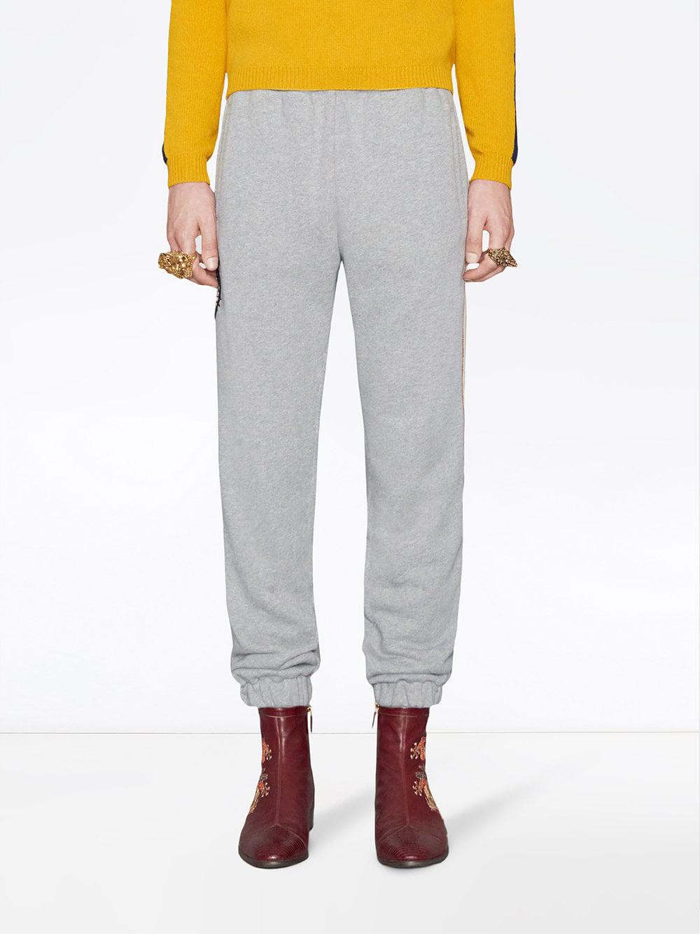 grey gucci joggers
