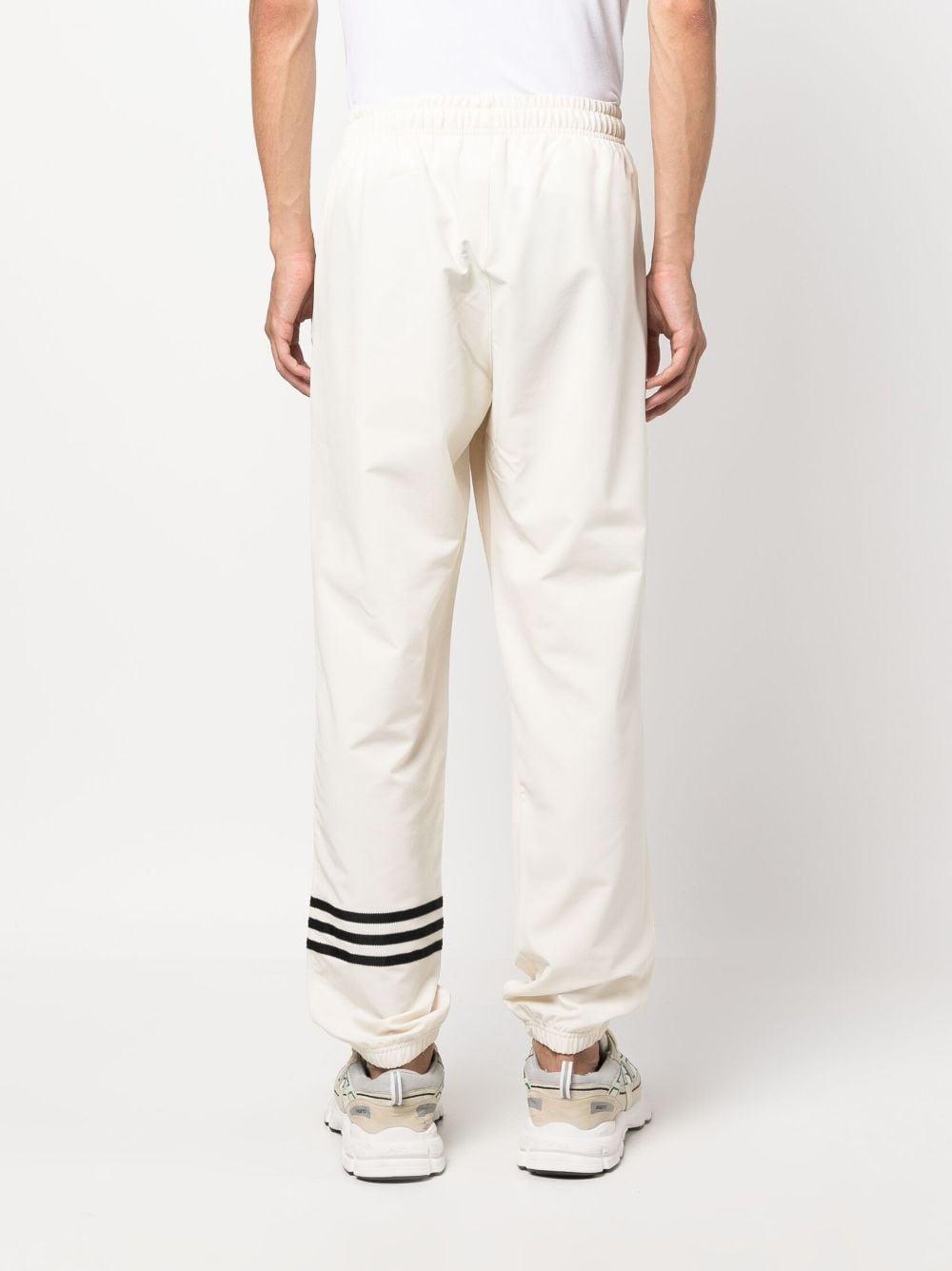 adidas Logo-embroidered Track Pants in White for Men | Lyst