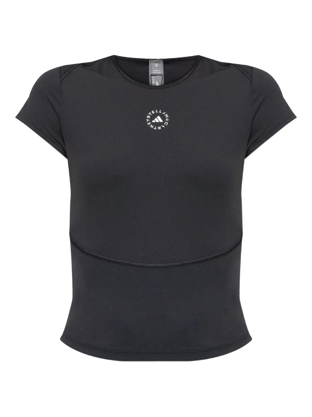 Tシャツ・カットソー ADIDAS BY STELLA McCARTNEY LOGO PRINTED JERSEY T-SHIRT ADIDAS BY STELLA MCCARTNEY - Logo Sporty T-shirt adidas by