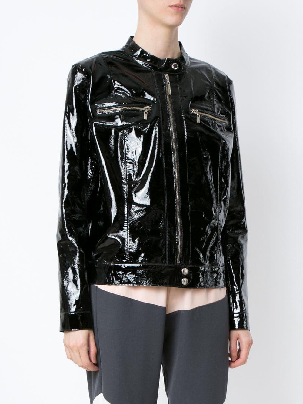 Olympiah Patent Leather Jacket in Black - Lyst