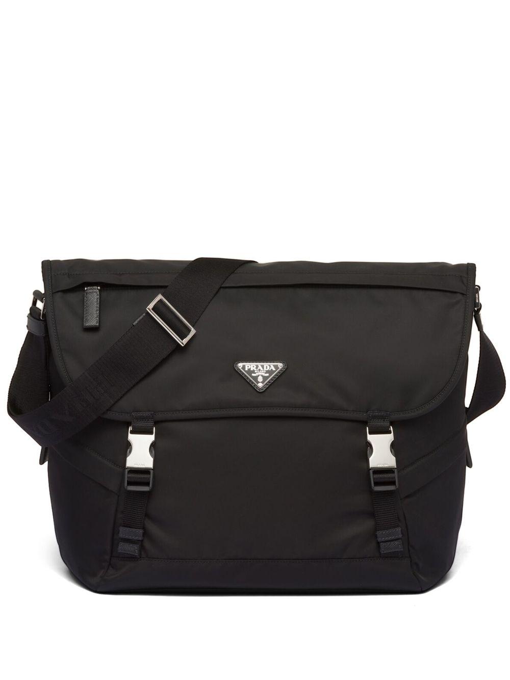 Prada Renylon Messenger Bag in Black for Men Lyst