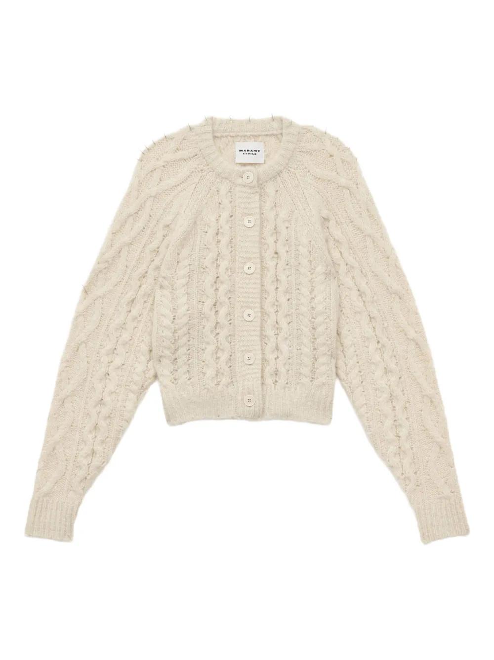 カーディガン Isabel Marant - ISABEL MARANT knit cardigan Isabel-Marant-Etoile-Grey-Wool