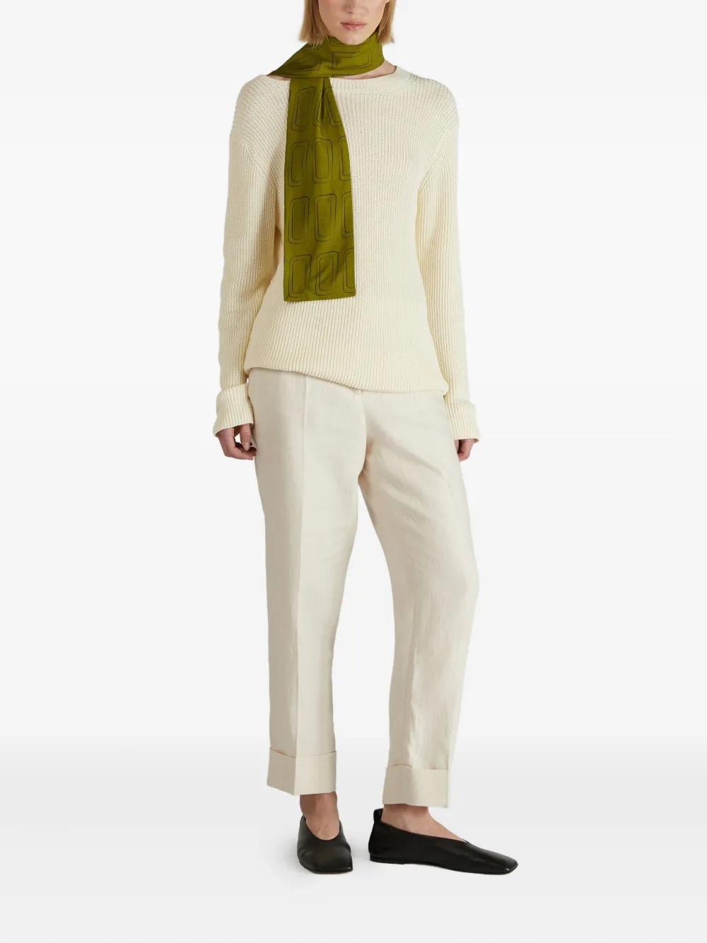 Incotex Linen Trousers in White | Lyst