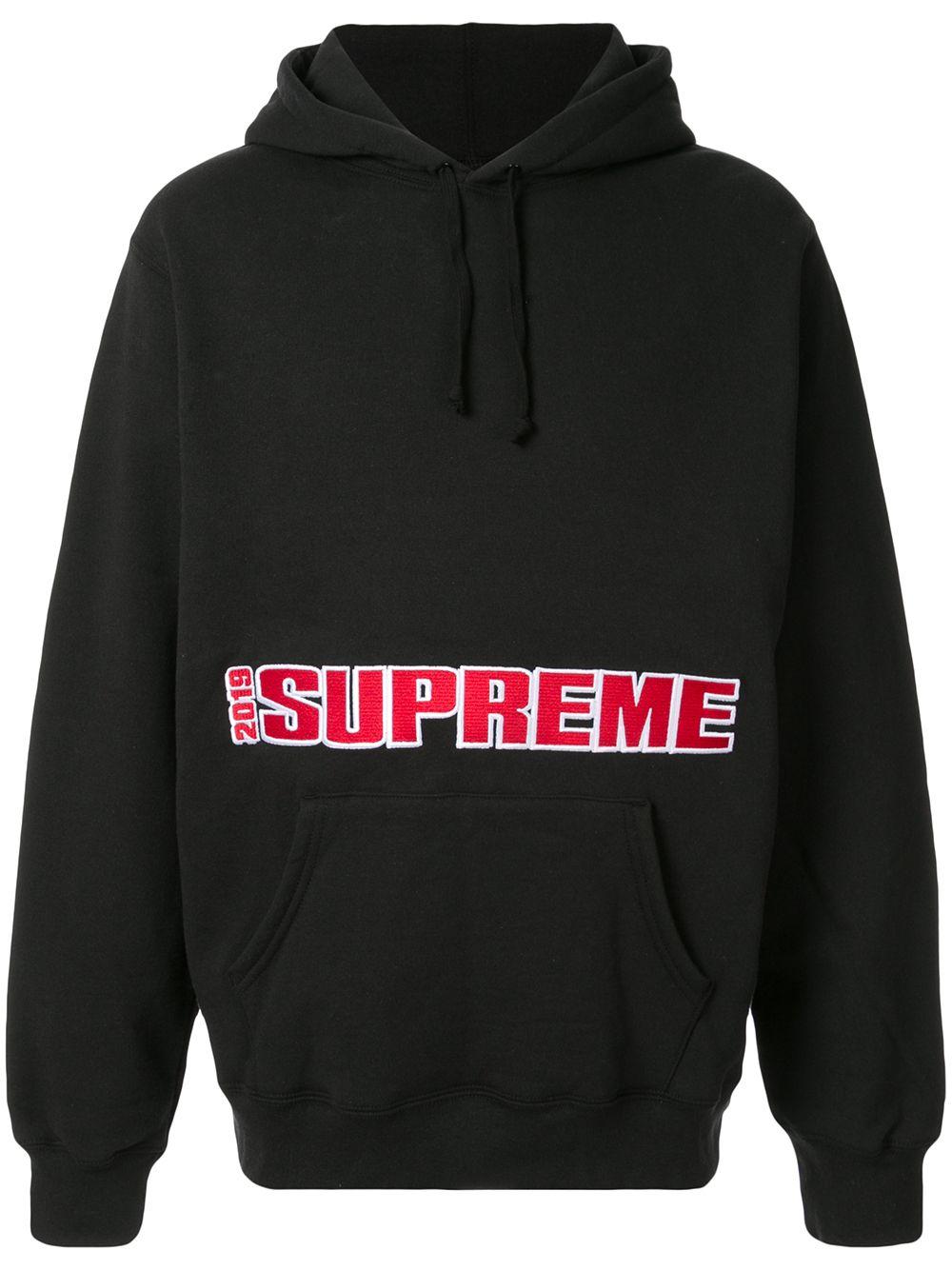 Supreme Cotton 2019 Hoodie in Black for Men - Lyst