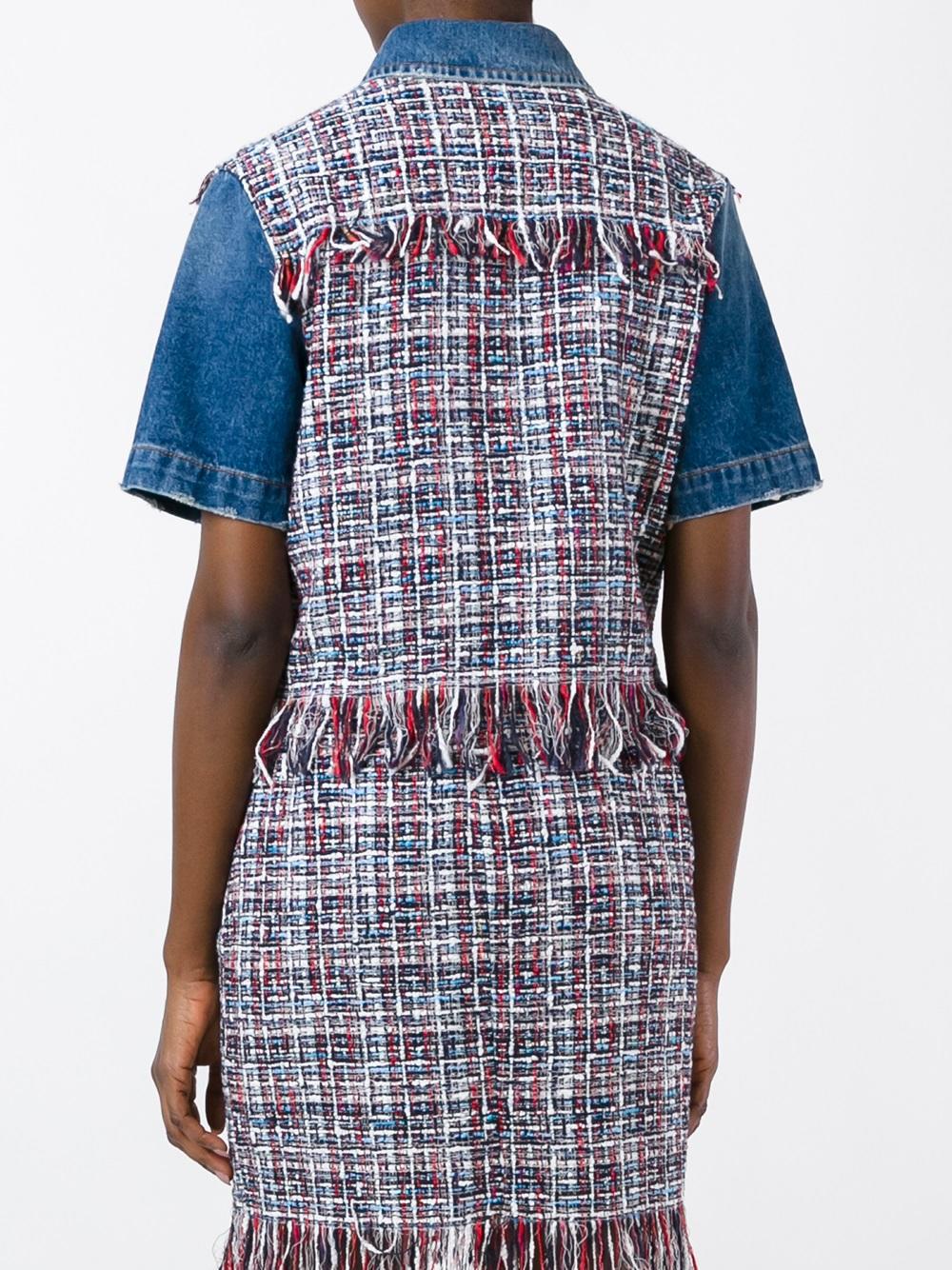 msgm tweed dress