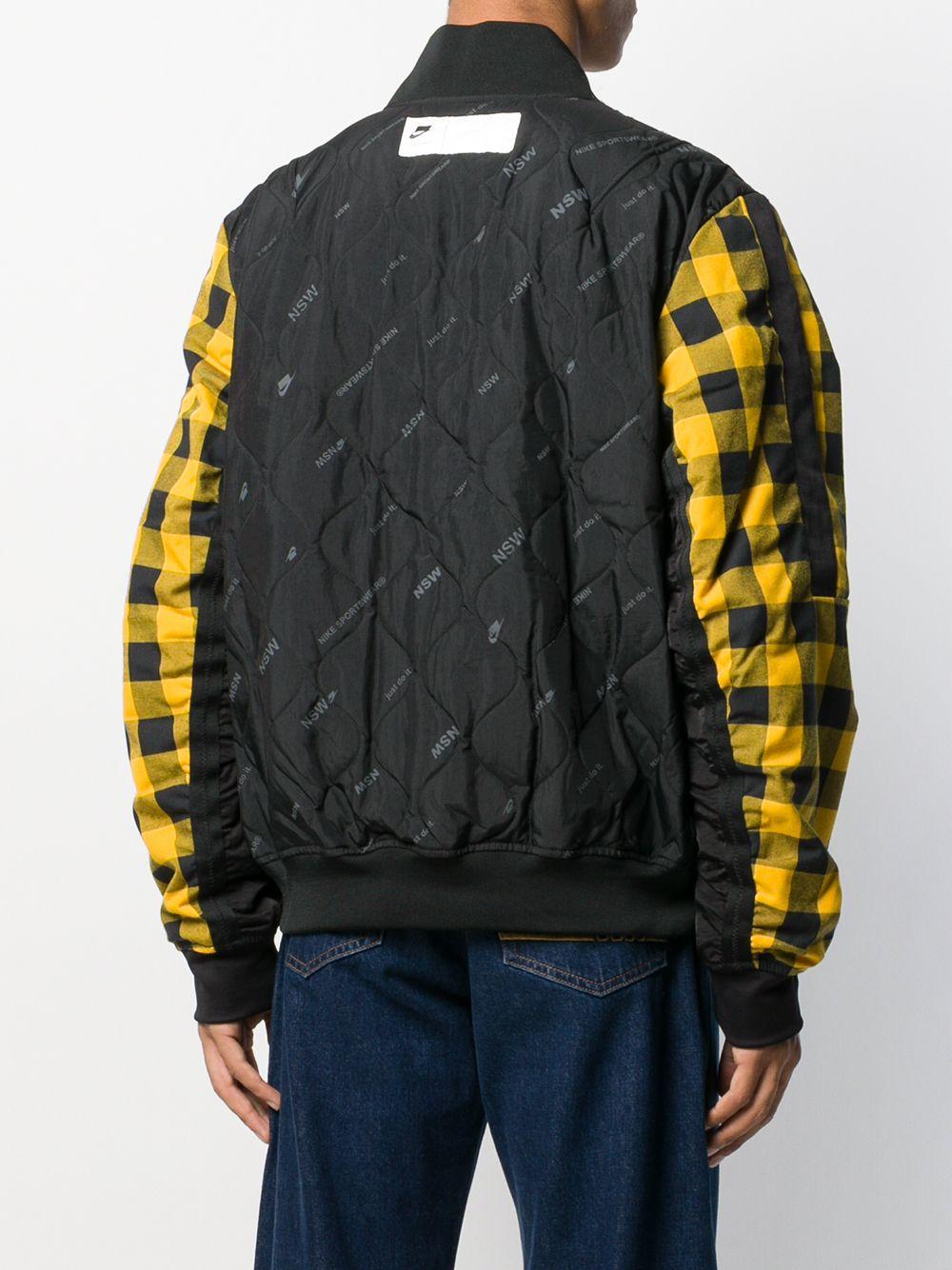 Nike Synthetic Nsw Check-sleeves Bomber 
