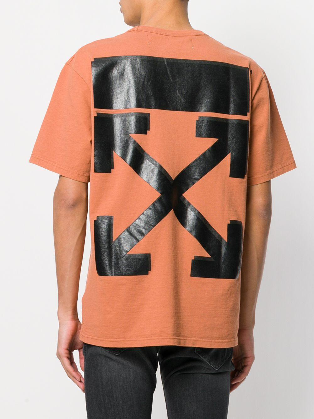 Off-White Virgil Abloh Cotton X Champion Oversized T-shirt in Brown for Men - Lyst