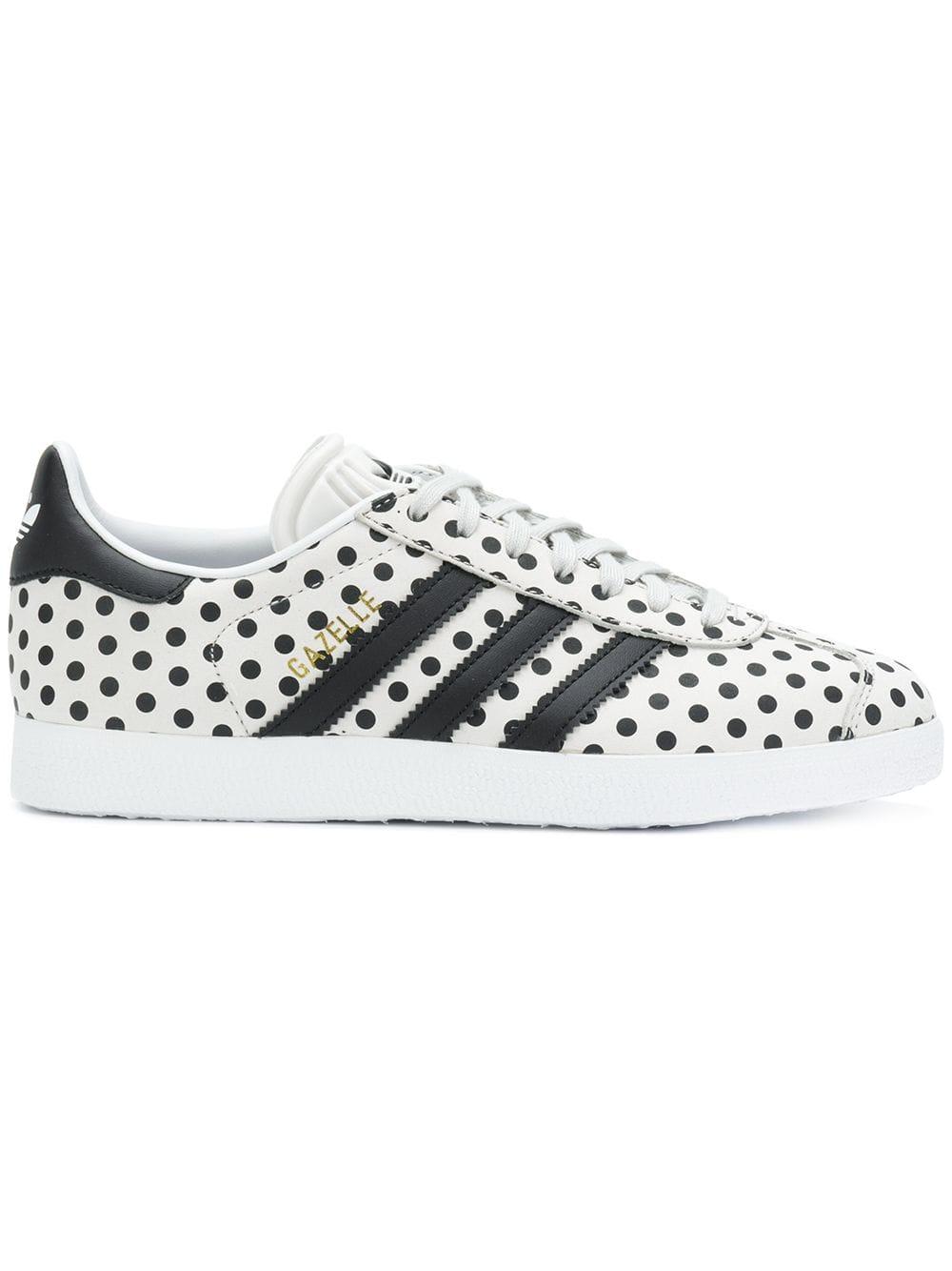 adidas Originals Gazelle Polka Dot Sneakers in het Wit | Lyst NL
