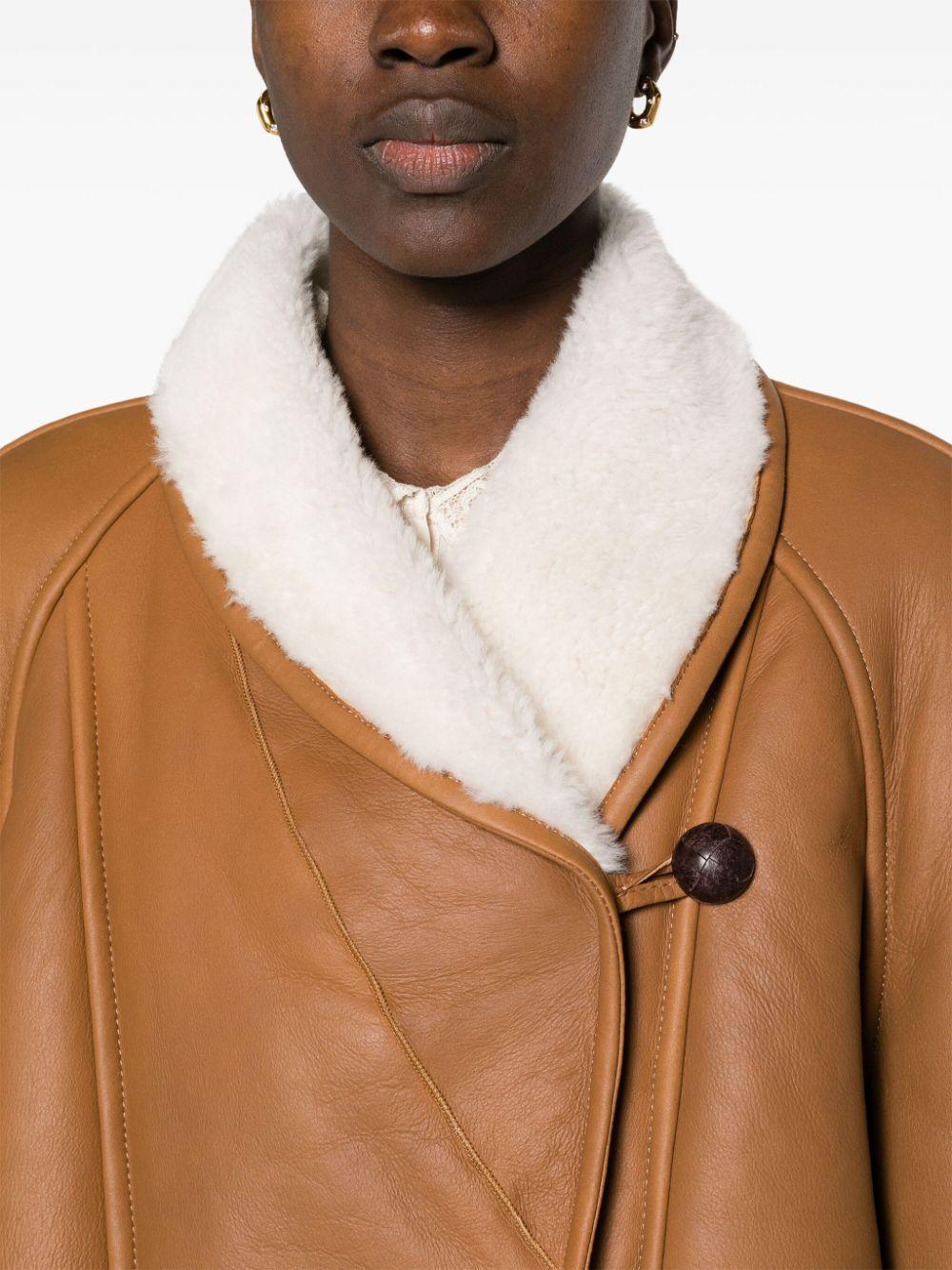 Abeni Lambfur Leather Jacket