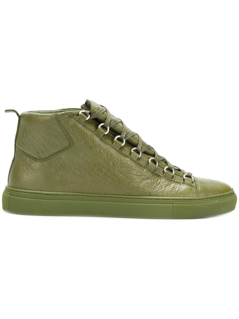 olive green balenciaga sneakers