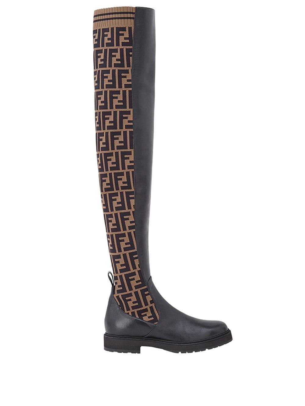 fendi knee boots