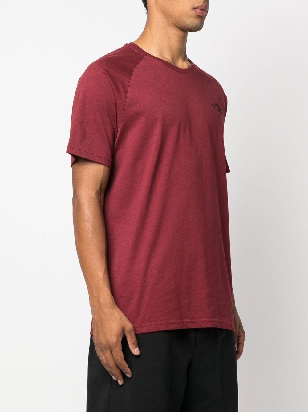 The North Face Chest Logo-print Detail T-shirt in Red for Men | Lyst