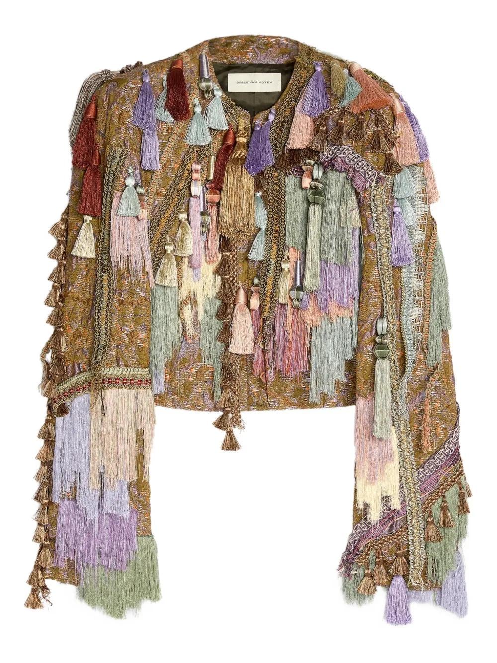 dries-van-noten-green-Veste-A-