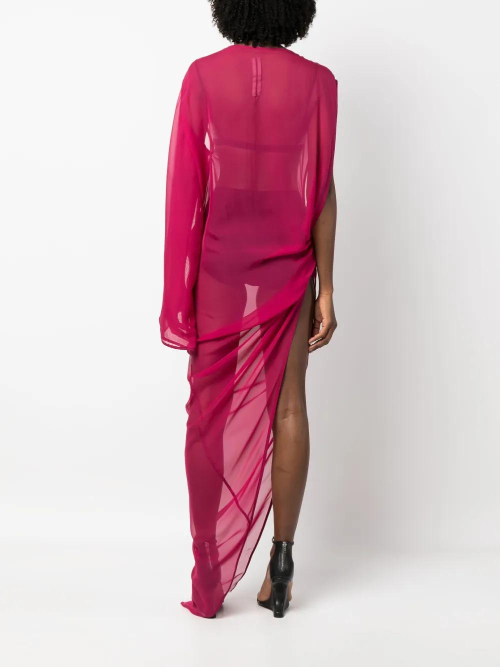 pink rick owens dress Rick Owens Athena Gown in Pink