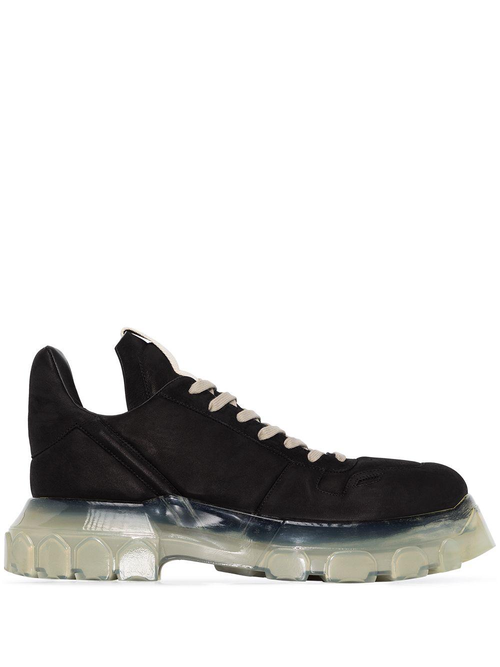 Rick Owens Maximal Tractor Sneakers in Black for Men | Lyst