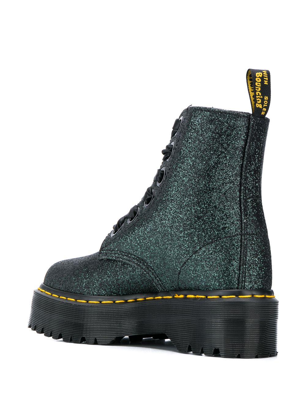 Dr. Martens Dr. Martens Molly Womens Green Glitter Boots | Lyst