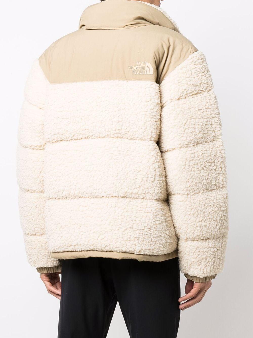 The North Face Sherpa Nuptse High-neck Puffer Jacket in Natural 