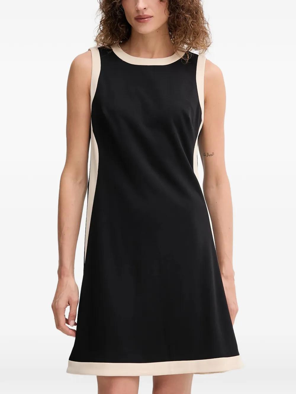Dkny Dresses DKNY Women's Sleeveless Square Ring Trim Midi Dress - Jewel  Neckline, Versatile Travel Essential Office To Evening Dress