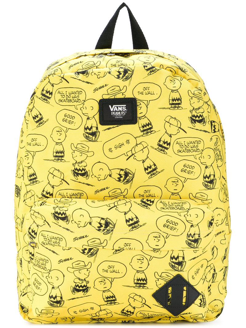 Vans Old Skool Ii Backpack (peanuts) Brown & Orange (Yellow) for Men - Lyst