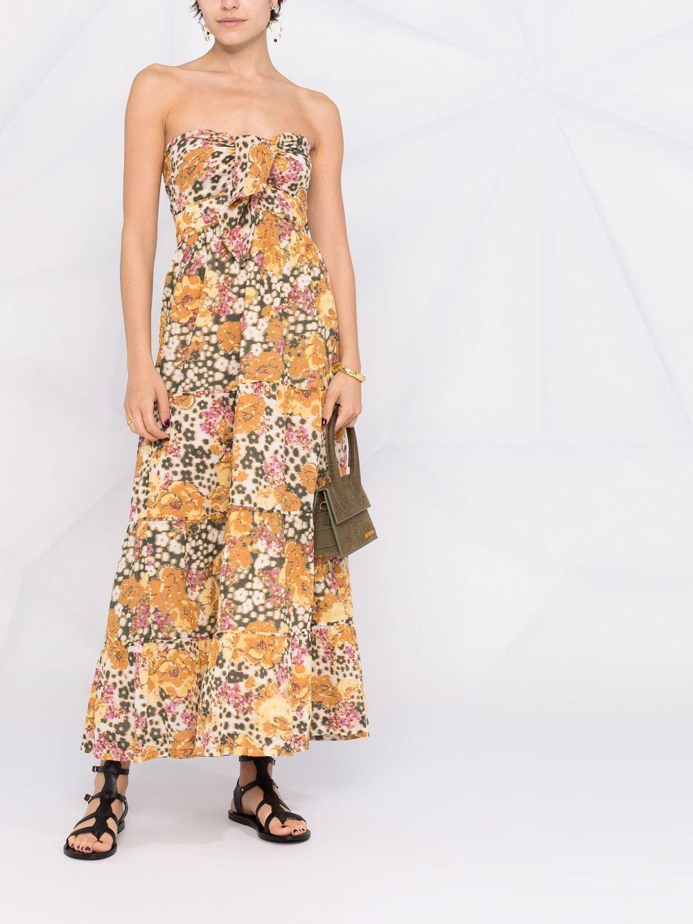 Ba&sh Dalid Floral-print Sleeveless Dress in Orange | Lyst Canada