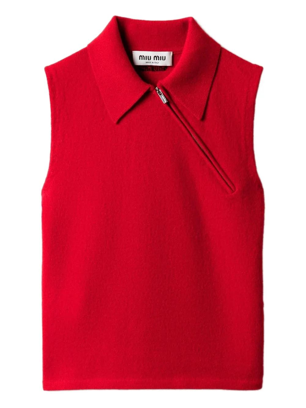 トップス miumiu corset camisole red Silk camisole Miu Miu Red size 40 IT in Silk - 41138430