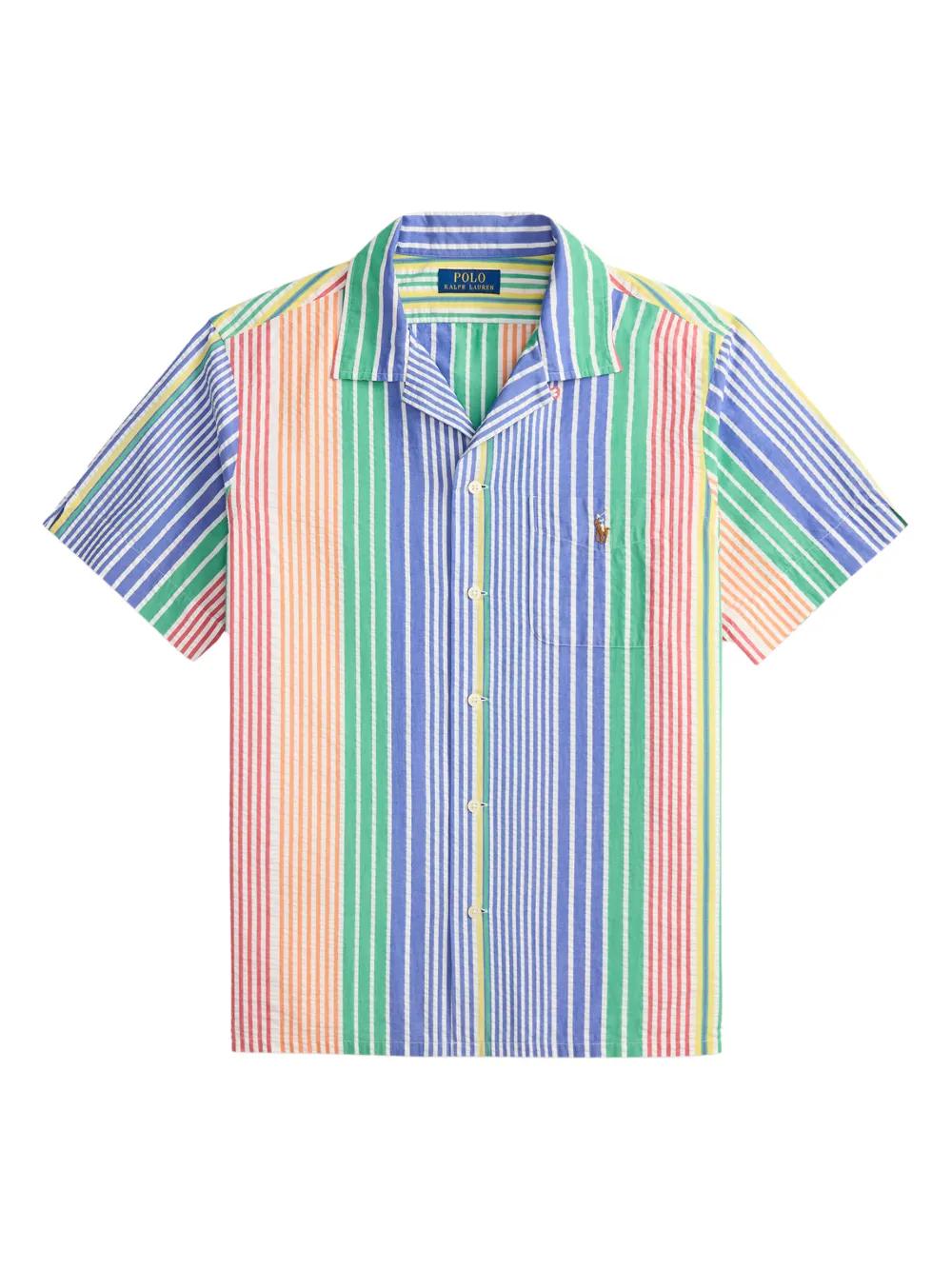 Polo Ralph Lauren Andy Camp Striped Pocket Shirt in Blue for Men