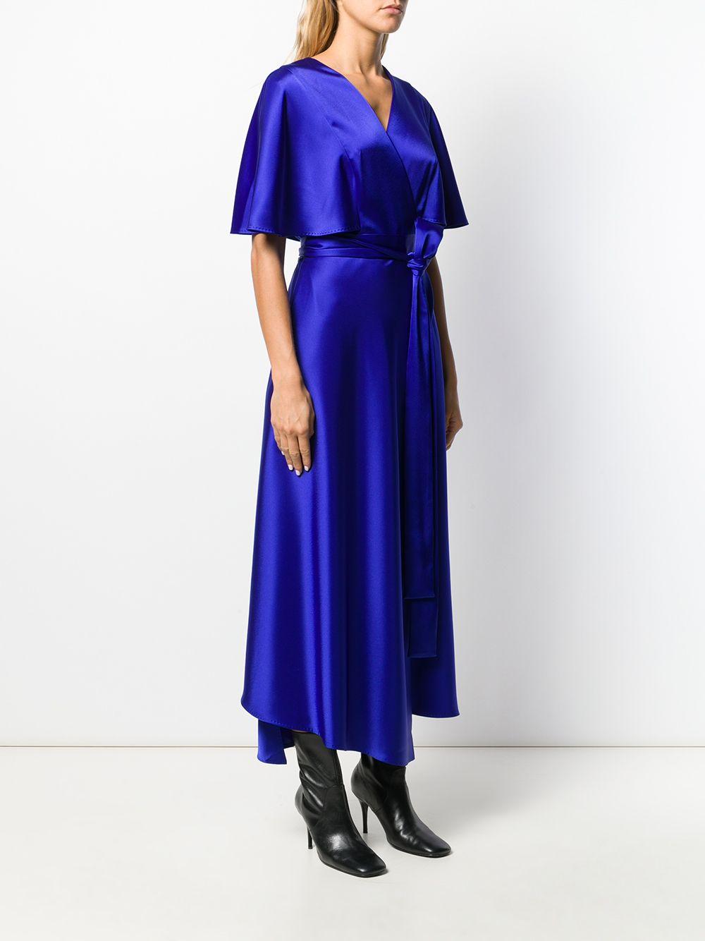 ESCADA Kleid mit V-Ausschnitt in Blau | Lyst DE