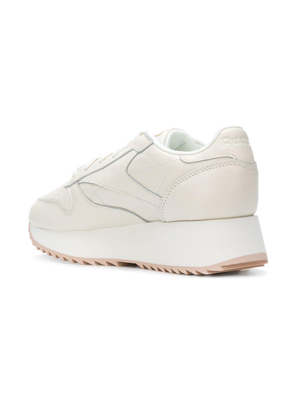 Reebok Leather Classic Platform Sneakers in White | Lyst