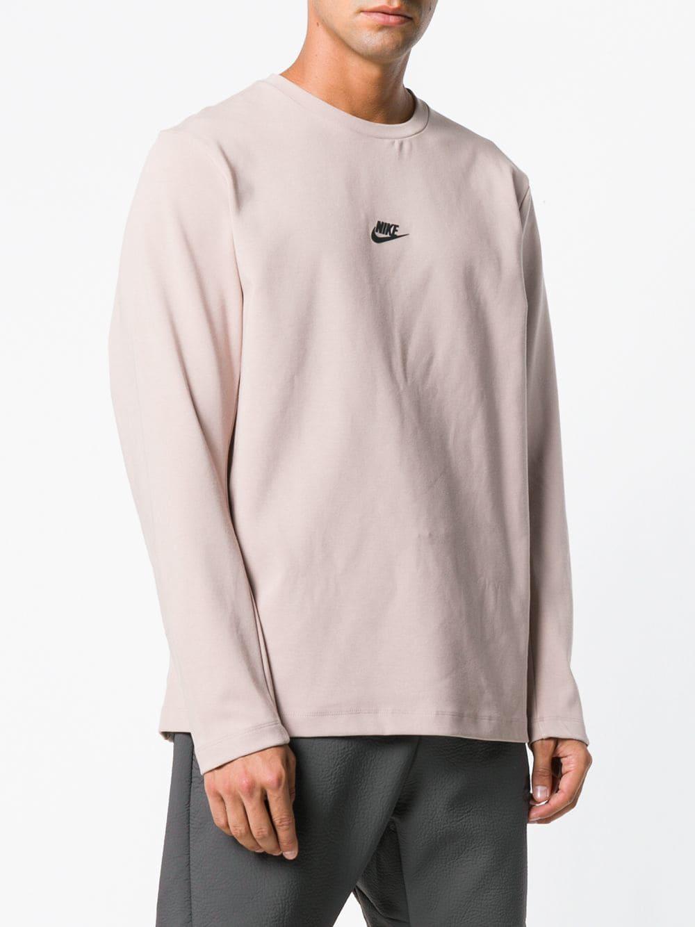 nike pink sweater mens