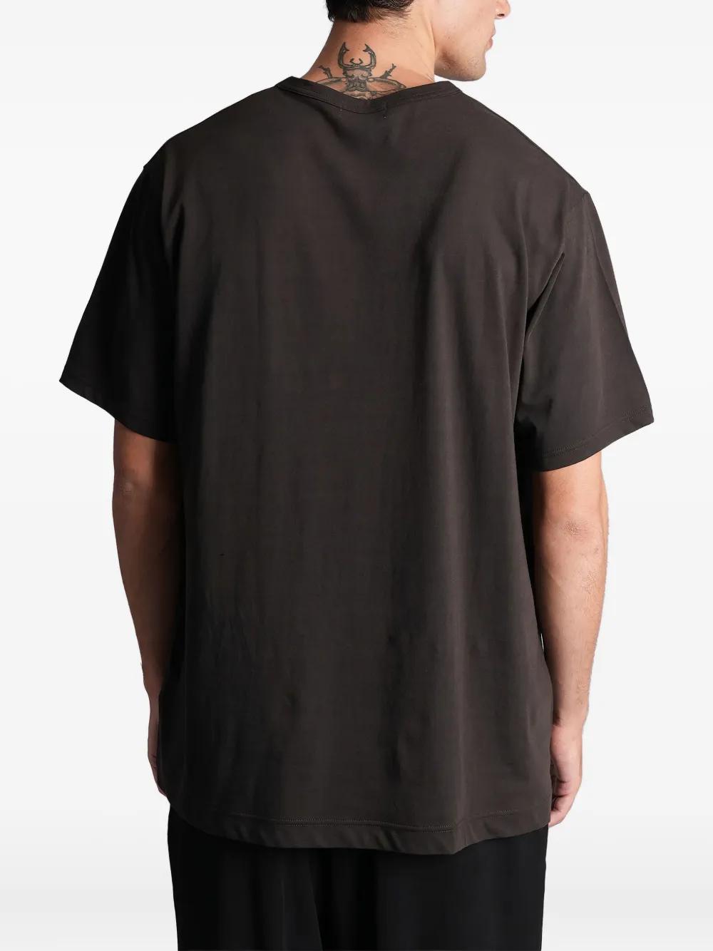 Man ポップアップ 韓国 Yohji Yamamoto Tシャツ 30/- JERSEY PIGMENT PT LONG SLEEVE(FREE SIZE Black): Vintage