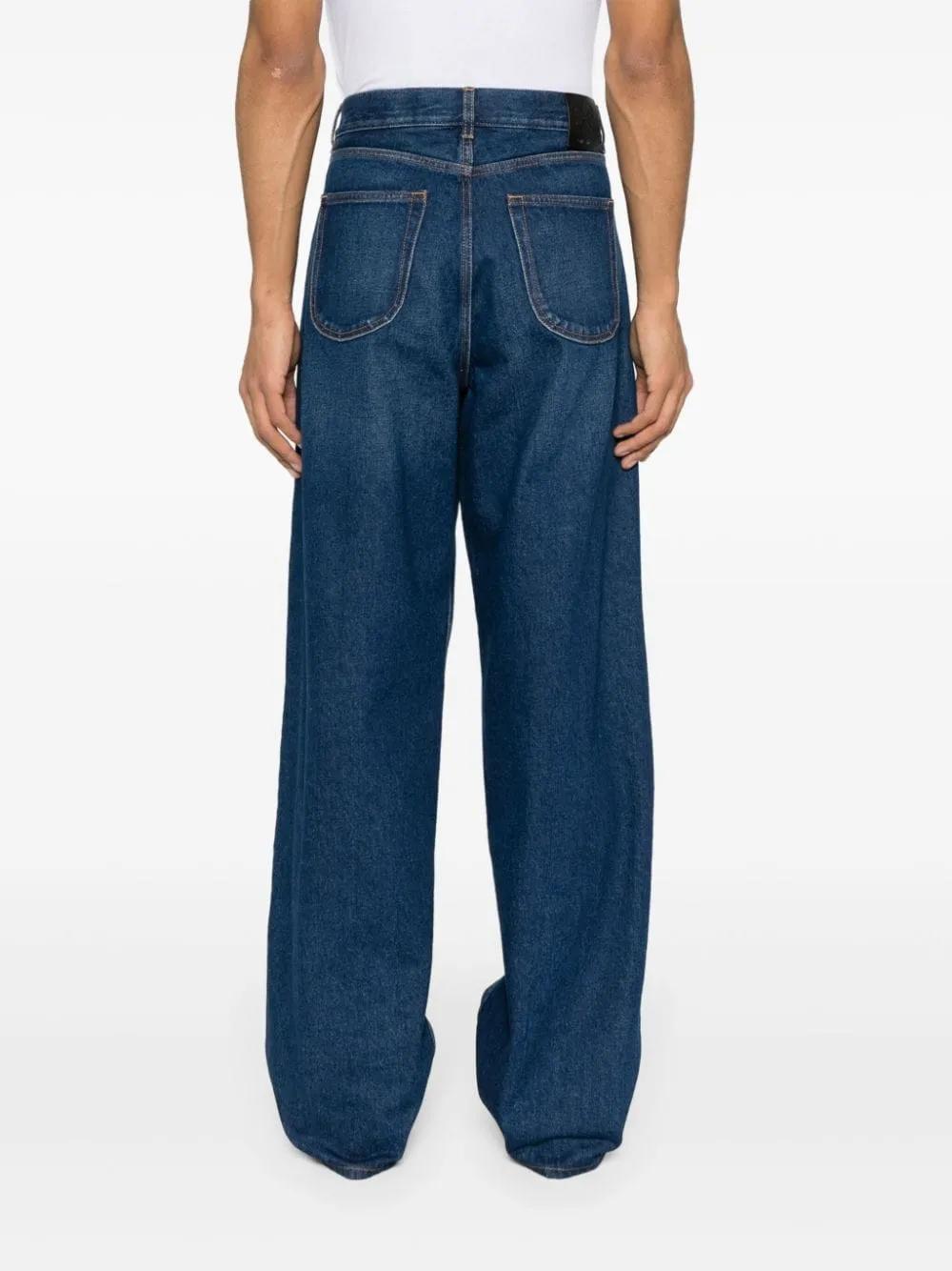 デニム・ジーパン Off-White Straight-Leg Blue Trousers Off-White c/o Virgil Abloh Straight-leg jeans for Men