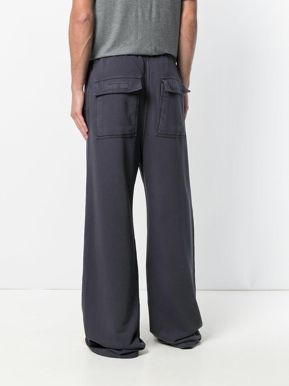 Lyst Rick Owens Drkshdw Wideleg Track Pants in Blue for Men