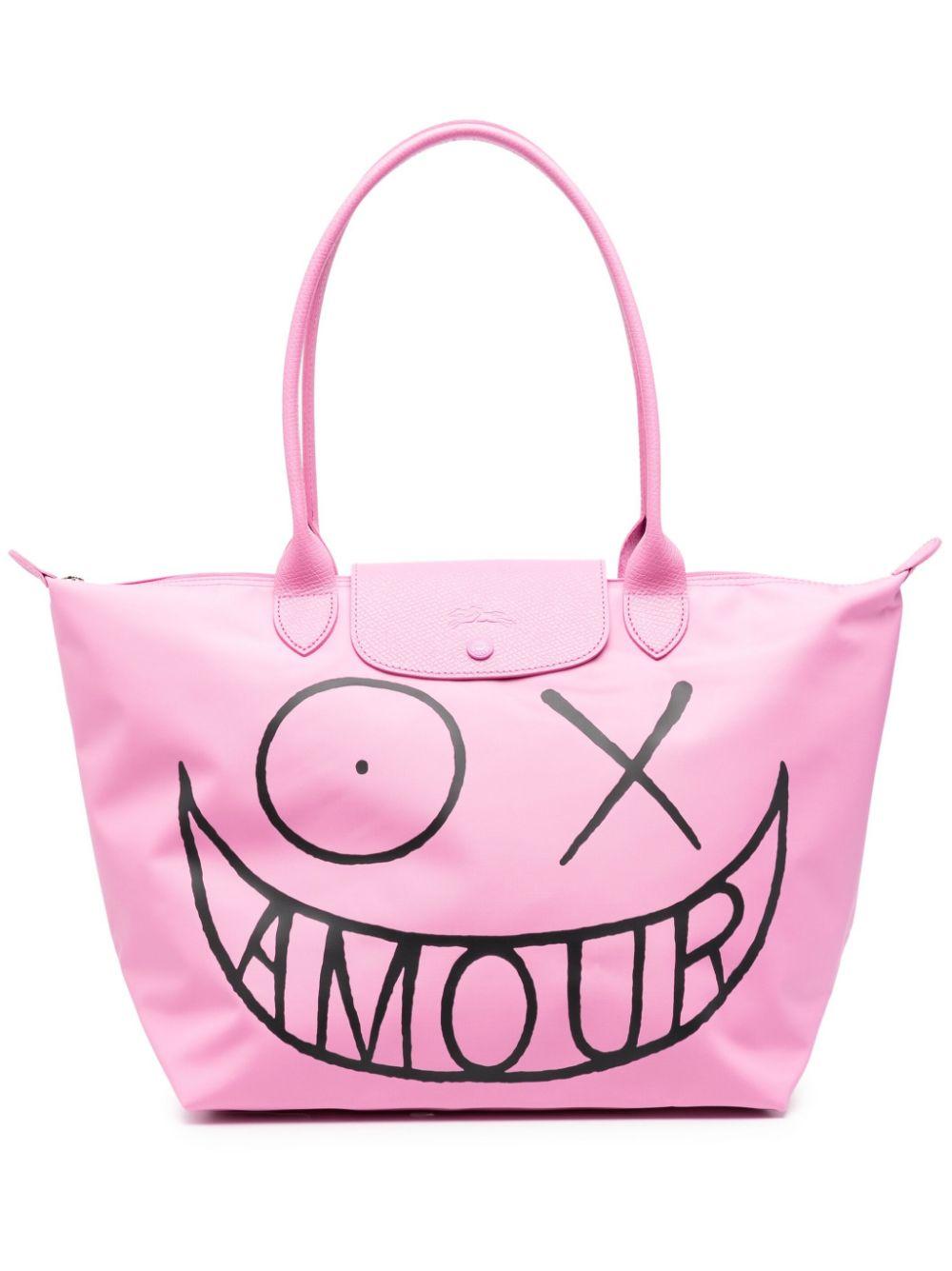Longchamp Pink Shoulder Bags