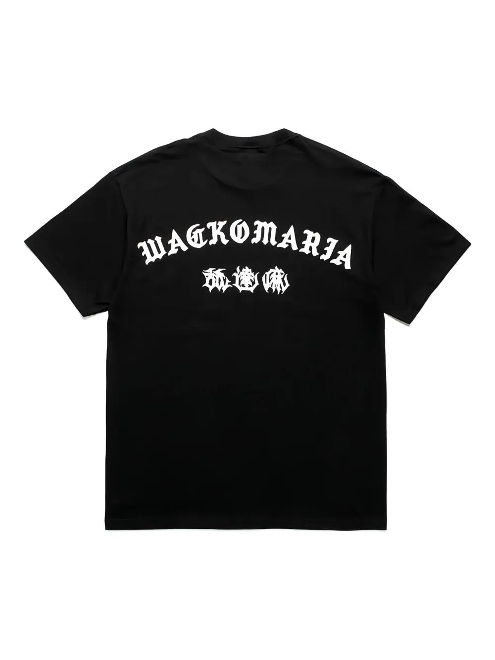 L BK WACKO MARIA CREW NECK T-SHIRT Wacko Maria Clothing for