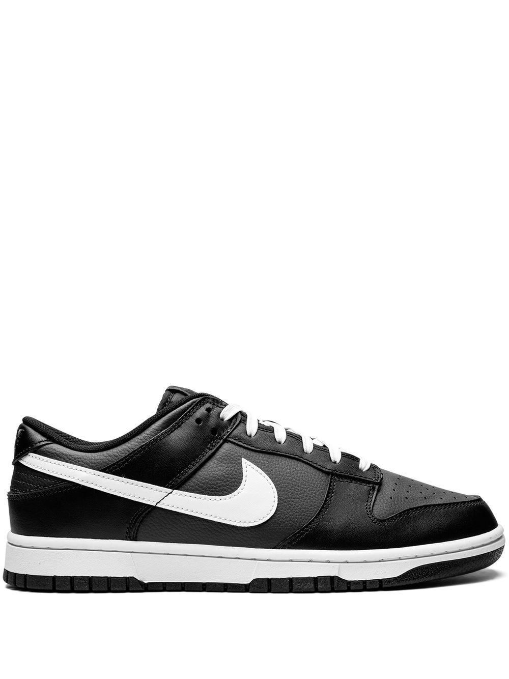 Nike Leather Dunk Low Retro Sneakers in Black for Men Lyst UK