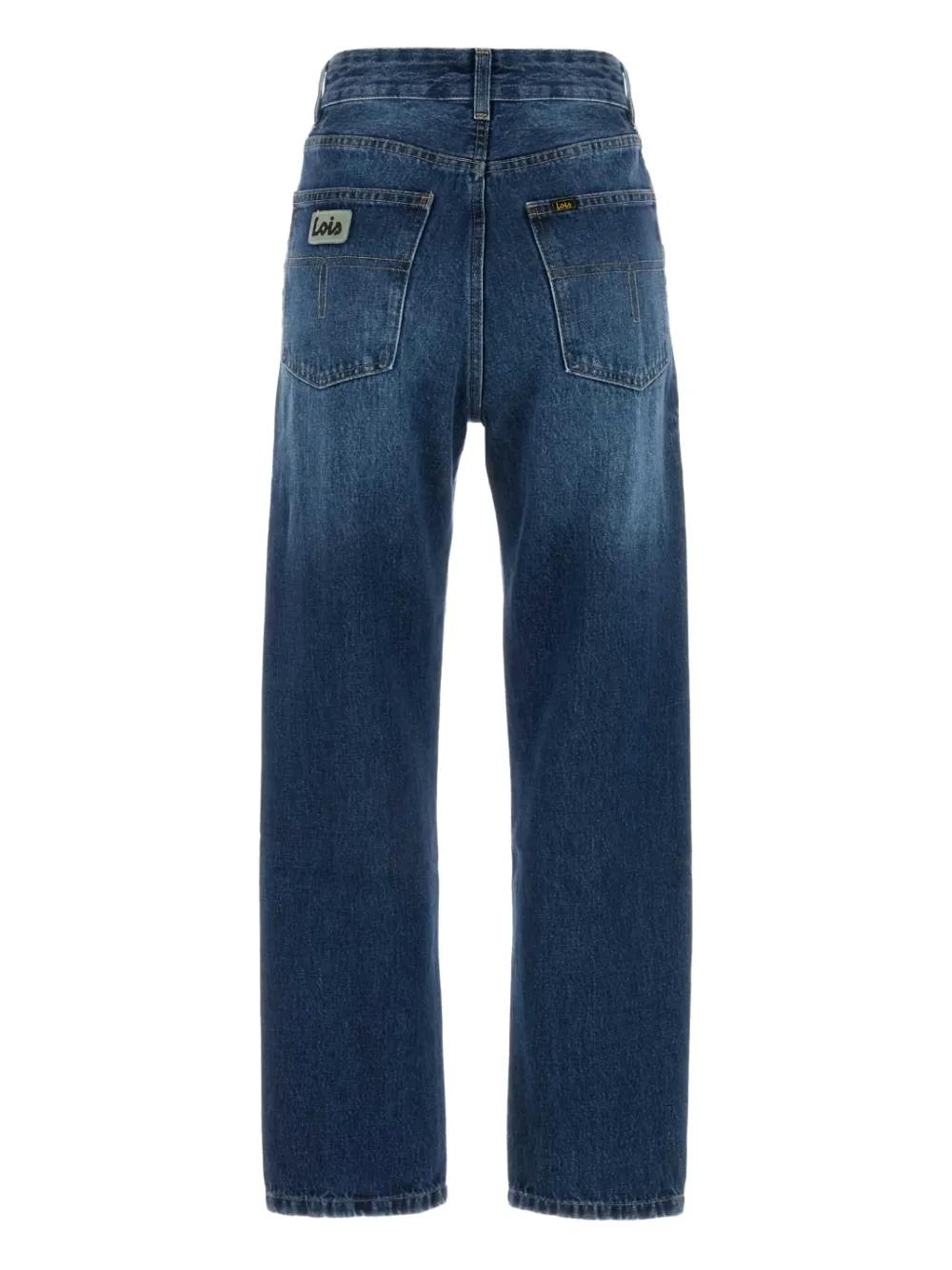デニム・ジーパン LOIS JEANS BLUE DANA COTTON JEANS Lois Jeans Blue Dana Cotton Jeans In Clipped Summer Stone
