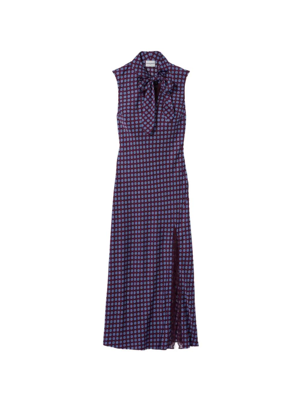 claudie pierlot purple dress Pleated checked boucl-tweed mini dress - lilac