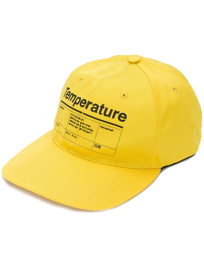 casquette off white jaune