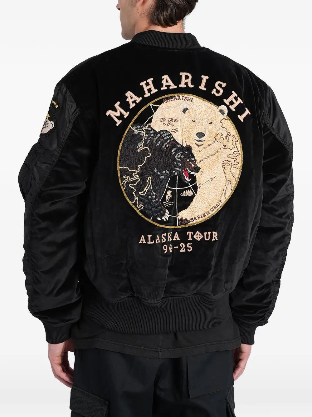 maharishi ジャケット　刺繍 Maharishi Stadium Tour Jacket in British cotton velvet, featuring