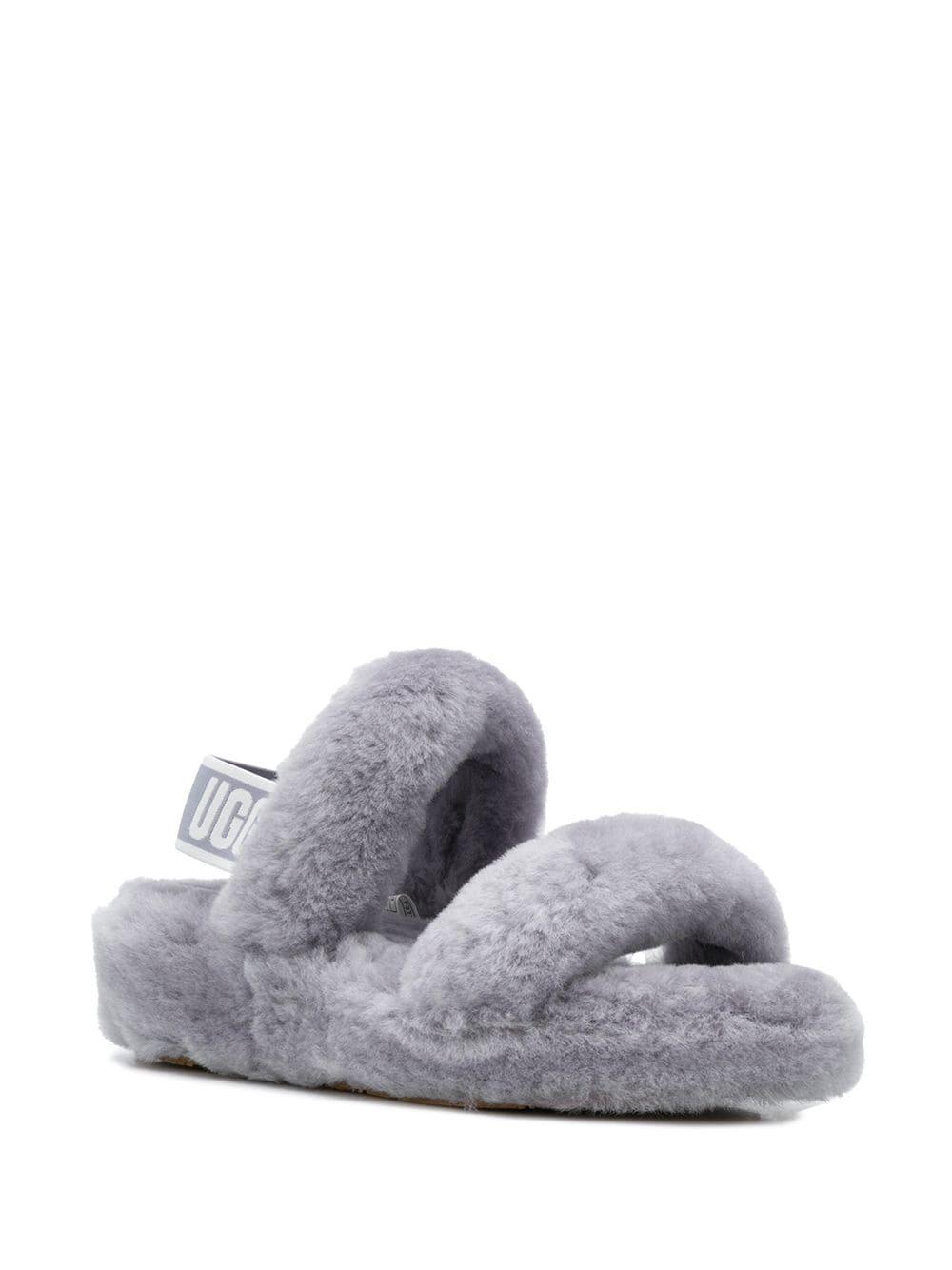 UGG Synthetic Oh Yeah Slippers in Grey (Gray) - Lyst