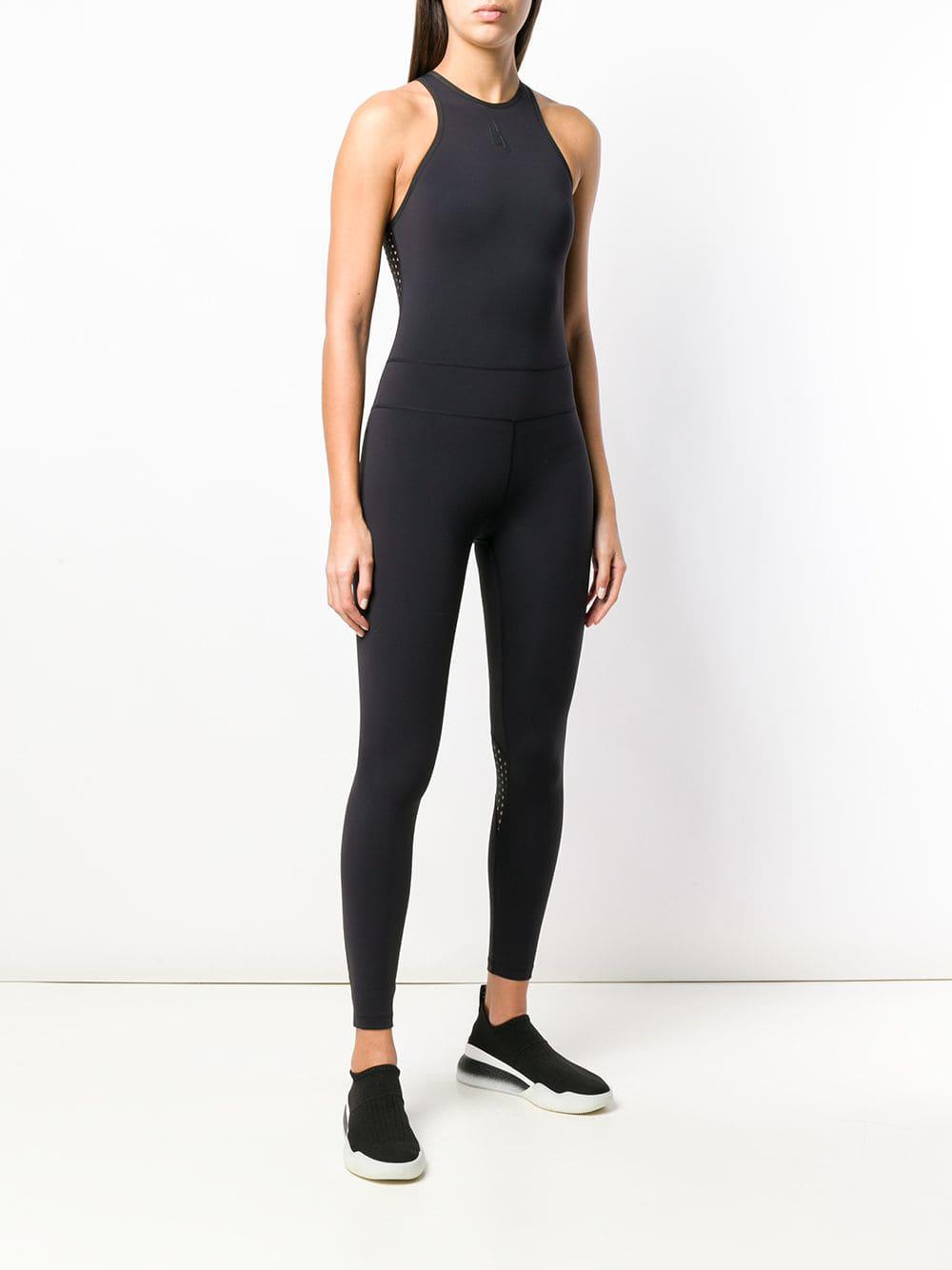 Nike Synthetic Essential Mesh-panelled Jumpsuit in Black - Lyst