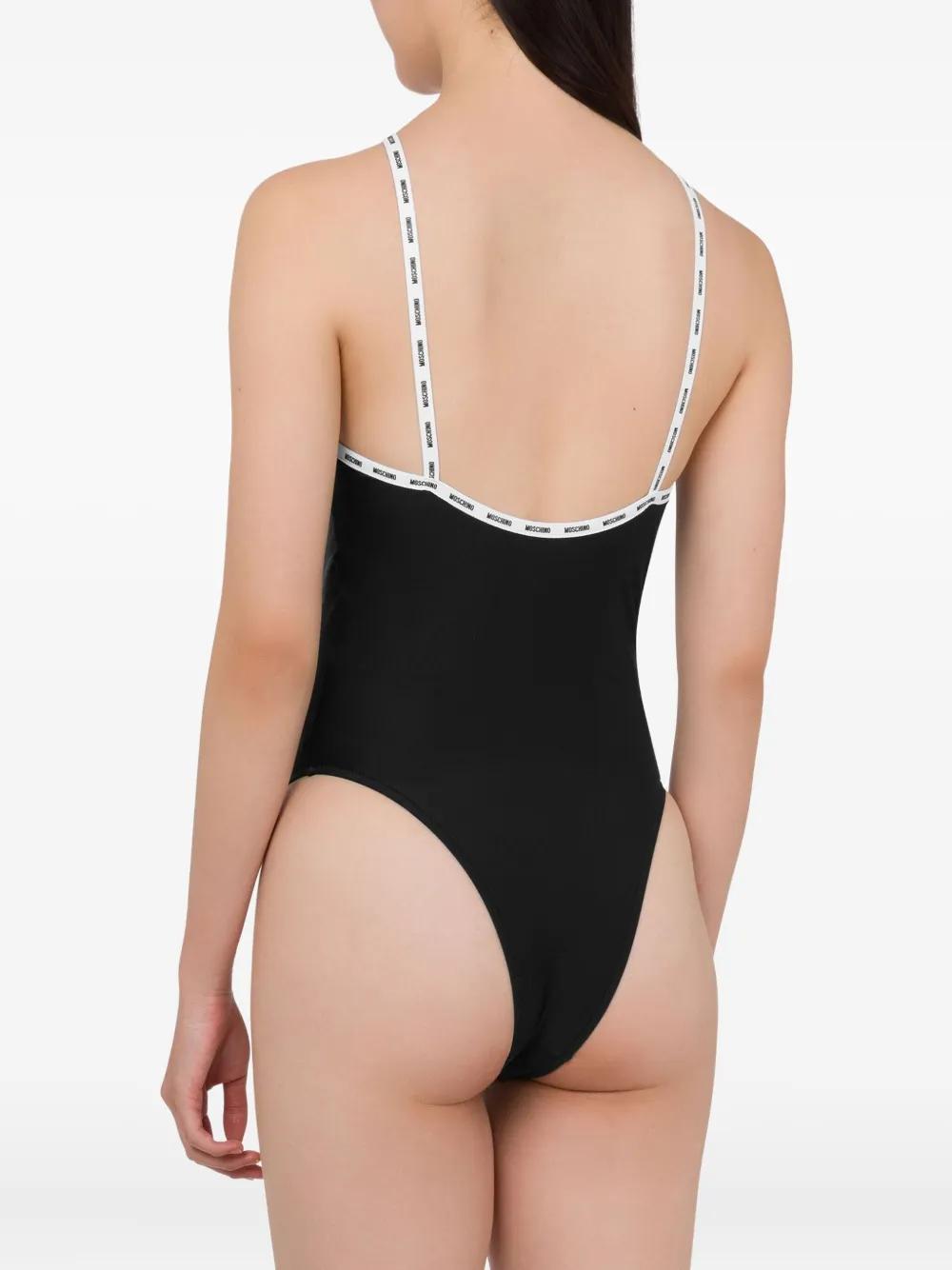 ワンピース水着 MOSCHINO COUTURE Woman Swimsuit Black 42080475 1555 Lettering Charm One-piece Swimsuit | Moschino