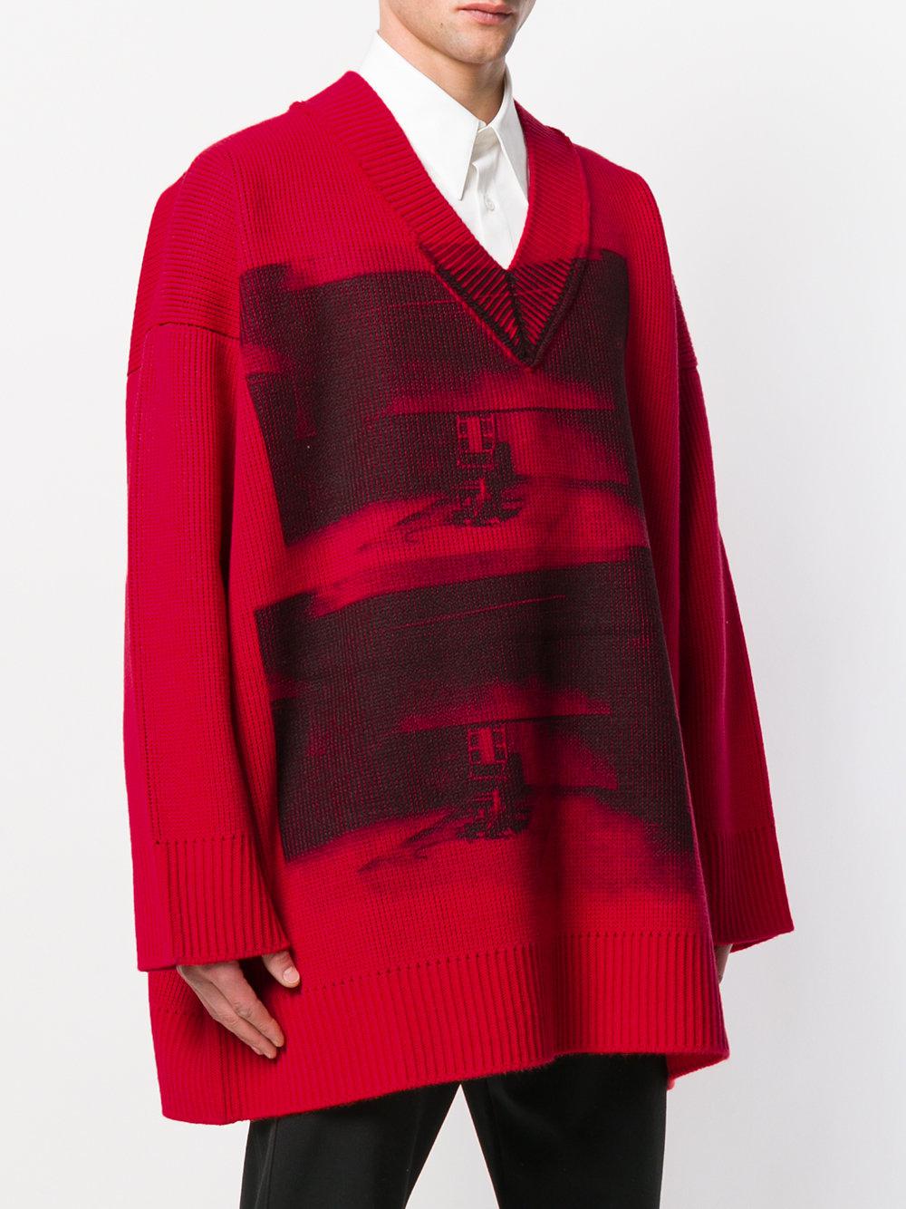 Calvin klein v neck jumper Clearance