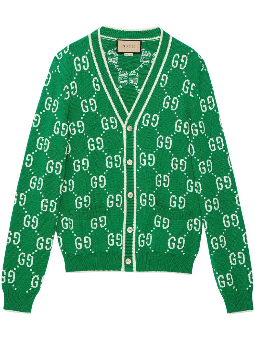 GUCCI ミントグリーン カーディガン GUCCI】グッチ『アディダス ロゴ ウール ニット ジップ